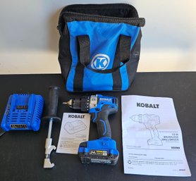 Kobalt 1/2in Brushless Drill/driver With Manual, Battery, Charger & Tool Bag (tested)