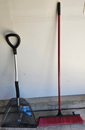 Snow Shovel & Large Broom