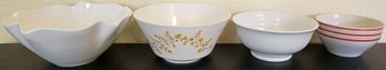 Lot Of 4 Ceramic Mixing Bowls