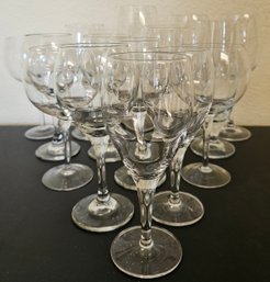 Lot Of 15 Miscellaneous Wine Glasses