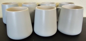 Set Of 7 Dansk Mugs In The Color Dusty Blue