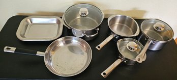 Wear Ever Stainless Steel Pot/pan Set With Lids