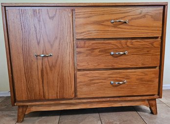 Wooden Mid Century Modern Credenza