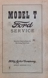 Model T Ford Service Detailed Instructions For Servicing Cars Soft Cover Book