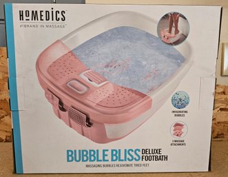 New Homedics Bubble Bliss Deluxe Footbath