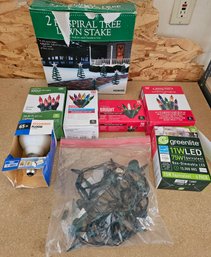 Misc Lot Of Christmas Lights Including LED Light Bulbs