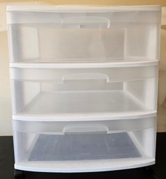 Sterilite Plastic Storage Organizer On Casters