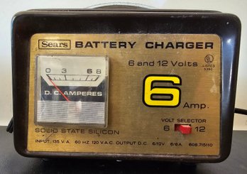 Sears Battery Charge 6 & 12v 6amp