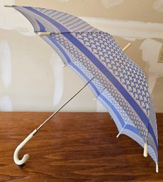 Blue & White Umbrella