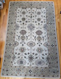 Woolmark Malaga Collection Ivory Colored 100 Wool Area Rug