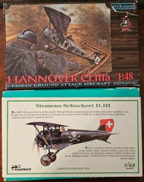 2 Model Plane Kits Incl Siemens-schuckert D.iII & Hannover Cl.iIIa