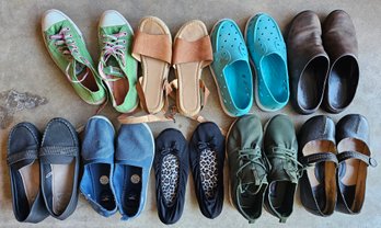 Large Lot Of Shoes Incl Converse & More Mostly Sizes 10/11