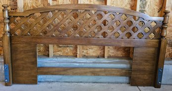 Wooden Lattice Head Board