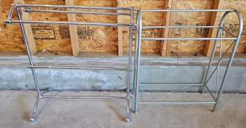 2 Metal Blanket Racks