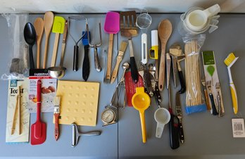 Miscellaneous Kitchen Essentials Incl Many Utensils & More