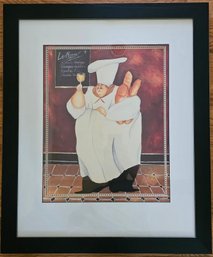 Chef Print In Black Frame By Jennifer Garant