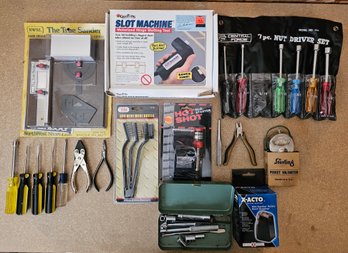 Collection Of Tools Incl Sterling Voltmeter, Nut Driver Set, Slot Machine Tool, Screw Drivers & More