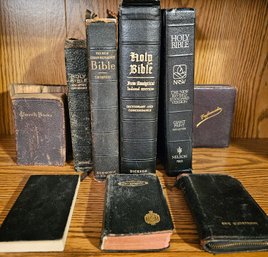 A Collection Of Antique/Vintage Bibles