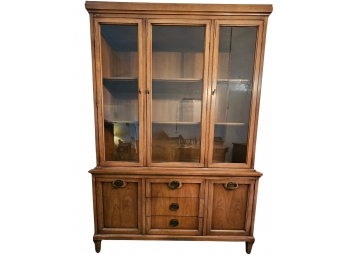 MCM Hutch With 3 Dovetail Drawers And 2 Bottom Cabinets
