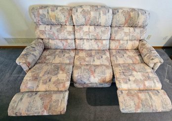 Lazy Boy Sofa Couch With 2 End Recliners (tested)
