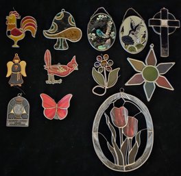 A Fabulous Assortment Of Small Stained Glass Decor