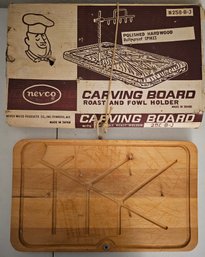 Nevco Carving Board Roast And Fowl Holder (missing Arm)