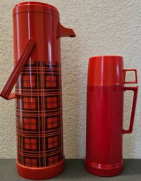 3 Vintage Thermoses Incl. Aladdins, And Thermos