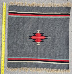 Small Antique Chimayo /runner Decoration With Fringe