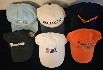 A Collection Of Vintage Ball Caps Incl. Corduroy Bears, Buick, Team USA And More
