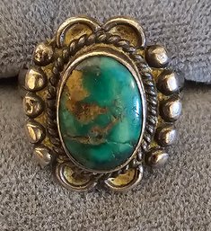 Sterling Silver Turquoise Ring Size 6