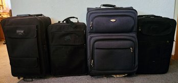 3 Pieces Luggage Incl. Dockers Large Suitcase 360 Casters, And 2 Smaller Trade Winds, And Travel Pro