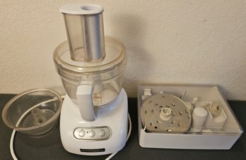 Kitchen Aid Food Processor With Attachments Shown In Photos (tested)