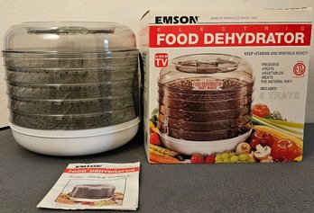 Emeson Electric Food Dehydrator With Box And Manual (tested)