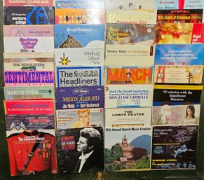 A  Collection Of Vintage Albums Incl The Headliners, Christmas Music, Wartburg College Band And More