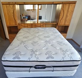 Queen Size Bed With Solid Oak Headboard By Orman Grubb