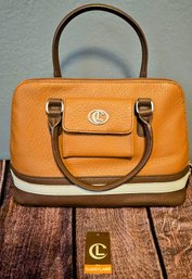 Tan And Brown Handbag By Carryland