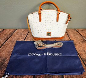 Dooney And Bourke Calf Leather Purse With Duster And Shoulder Strap NWT