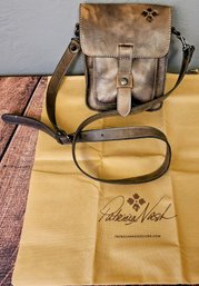 Patricia Nash Brown Leather Saddlebag  With Duster