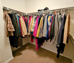 Entire Closet Full Of Women's Clothing  Incl. Dresses, Coats, Skirts, Blouses, Pants And More