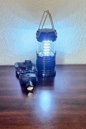 Battery Operated Head Lamp And Lantern (tested)