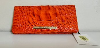 NWT Red Brahmin Veronica Melbourne Embossed Leather Wallet