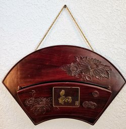 Wall Mounted Faux Wood Oriental Theme Art