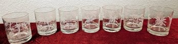 Safari Theme Etched Drinking Glasses, Set Of 8