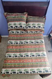 Wilderness Scene Quilt With Pillow Shams (king)