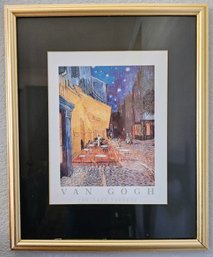 Van Gogh The Cafe Terrace Print In Gold-tone Frame