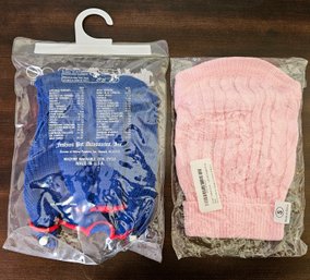 2 Pink And Blue And Red Small Dog Sweaters (new)