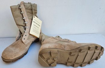 New Pair Of Tan Tactical Boots, Size Women 11.5