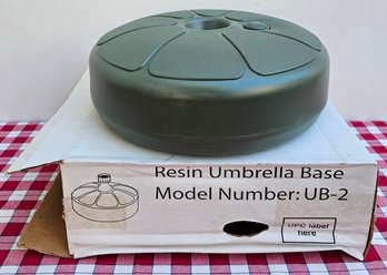 Adams Grey Resin 15' Umbrella Stand, New In Box