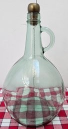 Decorative Glass Bottle With Handle