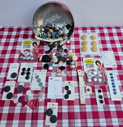 Large Collection Of Vintage Buttons